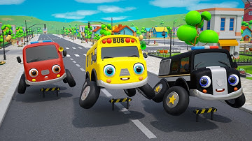 Wheels On The Bus Go To Town | Nursery Rhymes & Kids Songs - Baby Car Songs TV