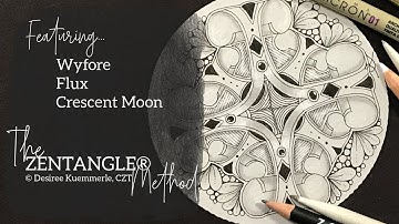 ZENTANGLE® Tile #21 | Tangle WYFORE - NEW Tangle! | No Voice (Beginner Zentangle Tutorial)