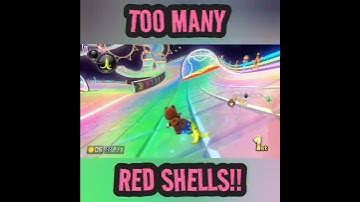 COUNT THE RED SHELLS 🤯 (Mario Kart 8 Deluxe) #shorts #mariokart #nintendo #gaming #mk8dx #mk #win