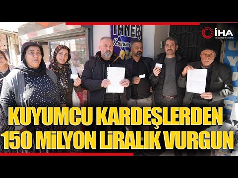 Gaziantep’te Kuyumcu Kardeşler 150 Milyon TL’lik Vurgun Yaptı