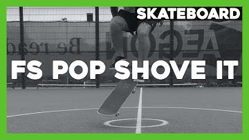 How to frontside pop shove it | Basic Skateboard Trick