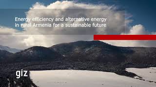 Energy efficiency and alternative energy in rural Armenia for a sustainable future