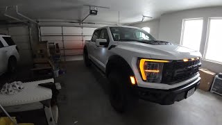 2023 Ford Raptor R Grocery haul in a light snow POV