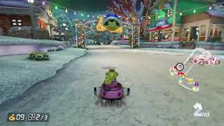 Why you shouldn't run into a blue shell explosion [MARIO KART 8 DELUXE]