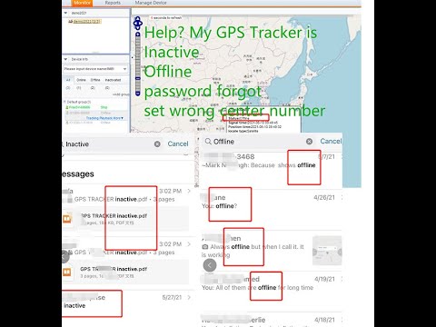 Gps tracker is (Offline), inactivate, password LOST!  #GPS Tracker #DYEGOO #offlinegps