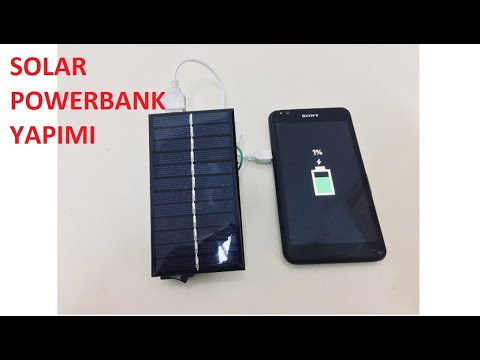 SOLAR POWERBANK - GÜNEŞ ENERJİLİ POWER BANK - DIY Home Made Solar Powerbank (Kendin Yap)