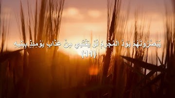 تلاوة رائعة (سورة المعارج من الآية 5 إلى الآية 14) بصوت القارئ حمزة بوديب