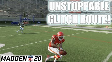 MADDEN 20 TIPS- UNSTOPPABLE GLITCH ROUTE!