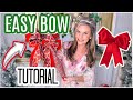 🎄 3 DIY DOLLAR TREE + HOBBY LOBBY  EASY BOWS (NO TOOLS!)🎄I Love Christmas ep 4 Olivias Romantic Home