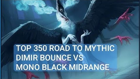 Road to Mythic from TOP 350 Player | Dimir Bounce vs Mono Black Midrange | Standard | Platinum Rank