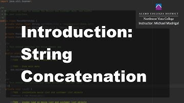 Java 1 Online, [1.08] Introduction: String Concatenation