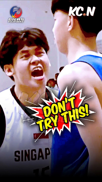 DON'T TRY THIS against Filipino Basketball! GILAS U16 vs Singapore!
