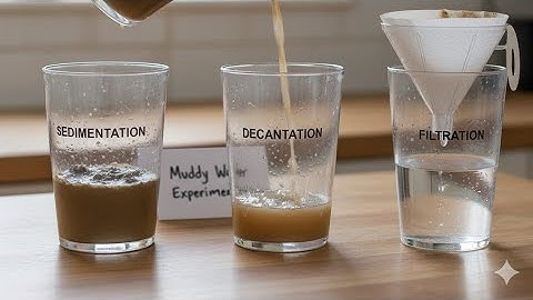 Sedimentation, Decantation & Filtration | Muddy Water to Clear Water: The Science of Separation