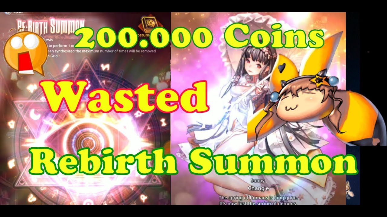 Destiny Child Global Summon Use 200.000 RebirthCoin on Rebirth Summon
