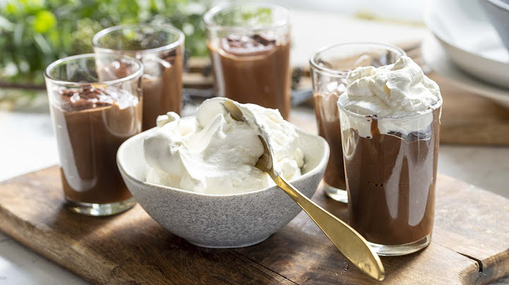 Čokoladni puding s smetano #ostanidoma