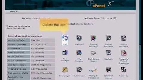 Accessing Webmail - via cPanel