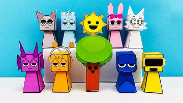 How to Make INCREDIBOX SPRUNKI with Papercraft - Easy DIY Tutorial