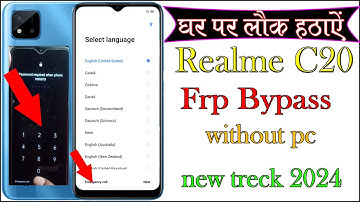 Easy Frp Bypass for Realme C20, C11 | New Security 2024