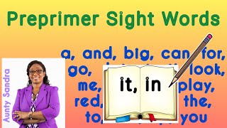 Preprimer Sight Words | Kindergarten Reading Skills | Reading Fluency | Reading & Writing Sentence