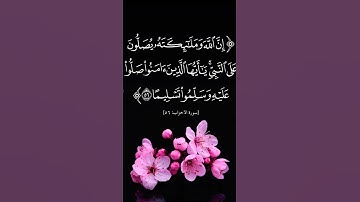 سورة الأحزاب ٥٦ 🥰#egzonibrahimi #المصحف #سورة #سورة_الأحزاب #القرآن_الكريم#تلاوة_خاشعة