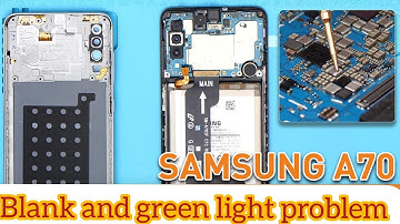 Samsung A71 display blank problem solution green light problem solution