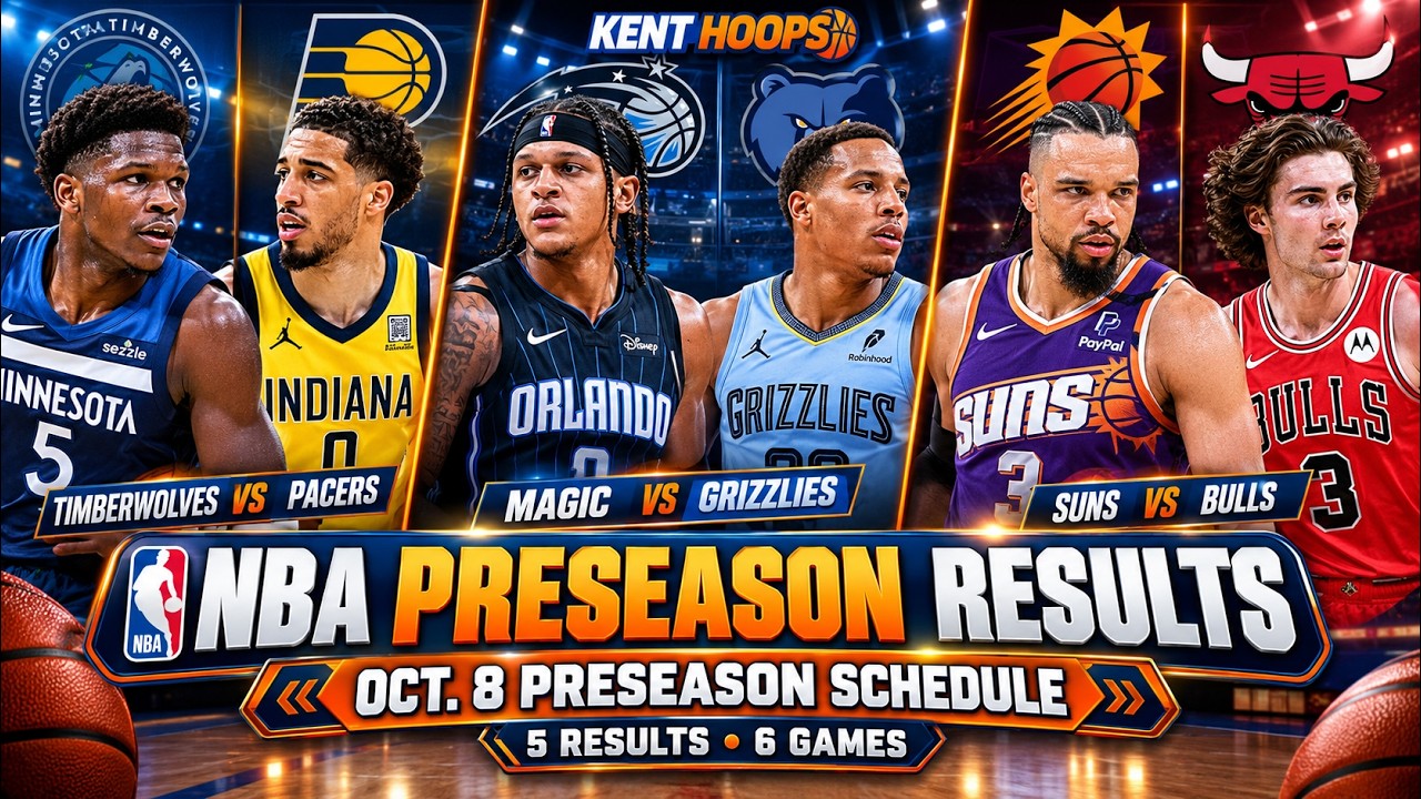 Nba Games Today Oct. 7 Preseason Results &amp; Oct. 8 Schedule | Scores &amp; More - YouTube