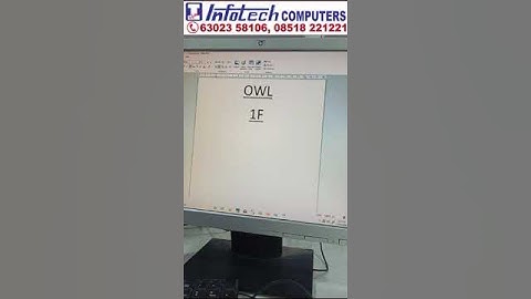 Create  OWL Word Document | Infotech Computers Bhagya Nagar Kurnool 6302358106 #training