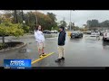 Mass. delivery driver's dash cam captures tree falling, explosion during nor'easter