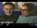 Capture de la vidéo Gusgus 1997 Interview