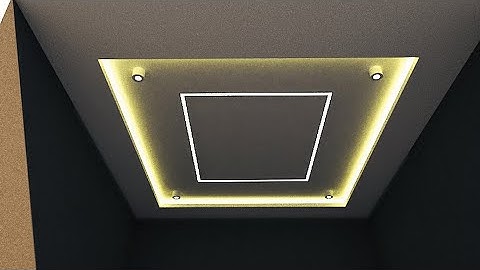 HOW TO MAKE CEILING STRIP LIGHT AND PROFILE LIGHT IN SKETCHUP |  VRAY RENDER | INTERIOR DESIGN|