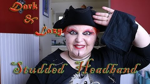 Dark & Lazy Studded Headband Goth DIY