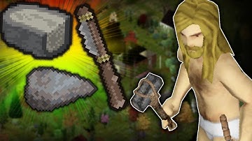 Using The Power Of Flint Knapping To Gain Basic TOOLS  | Project Zomboid Ironman #2