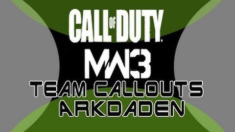 ★ GameBattles - Call of Duty: MW3/ Team Call Outs (Arkaden)