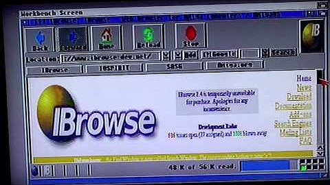 Surfing the internet on a amiga 1200