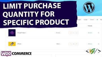 How to Limit Purchase Quantity for Specific Product in WooCommmerce WordPress