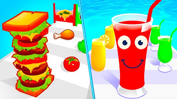 Juice Run Vs Sandwich Runner 🍓🍓🍓 Walkthrough All New Max Update Gameplay GH3519