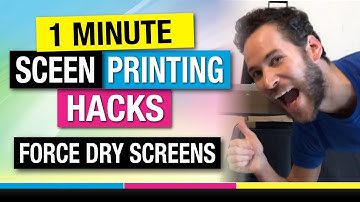1 Minute Screen Printing Hacks Force Dry Your Screens with a Flash