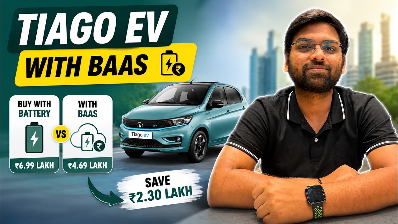 Tata Tiago EV BaaS Explained | Save ₹2.3 Lakh or Pay More Later #TataTiagoEV #baas