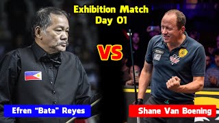 Efren Reyes vs Shane Van Boening | Exhibition Match | Day 01 #9ball #shanevanboening #efrenbatareyes