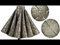 DOUBLE CIRCLE SKIRT |  Umbrella skirt cutting and stitching | Falda doble circular larga