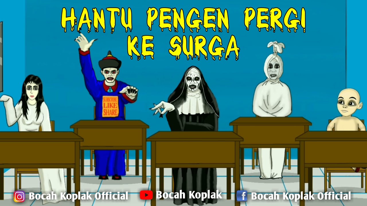 Lucu Sekolah Hantu  Yang Aneh Kartun  Hantu  Lucu Bocah 