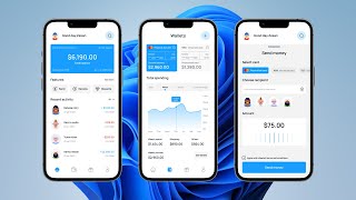 Fintech App Design | UX/UI ( Wireframe, Design, Prototype ) | Free Source File screenshot 2