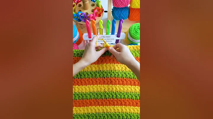 Crochet Star Stitch Pattern How to #shorts