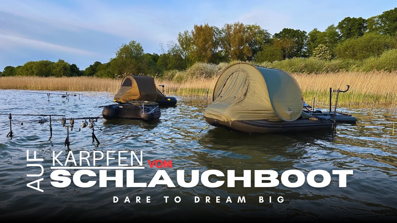 Angeln vom kleinen Schlauchboot / So machen wir das !