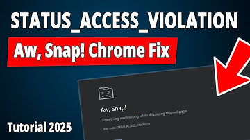 How To Fix STATUS_ACCESS_VIOLATION in Chrome & Edge? LATEST 2025!