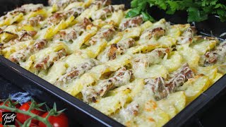 Вот Как Нужно Готовить Картошку с Мясом На Праздник! Приготовьте!