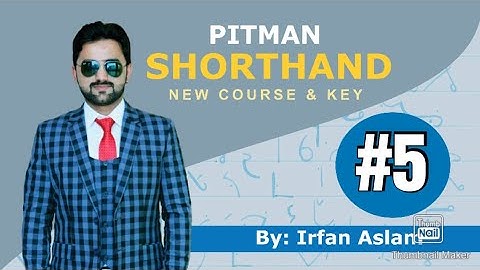 Lecture#5 |Exercise No.1| Pitman Shortahnd New Course and Key by Irfan Aslam