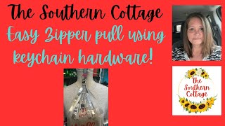 Easy Senior Zipper Pull using keychain Hardware! #homecoming2024