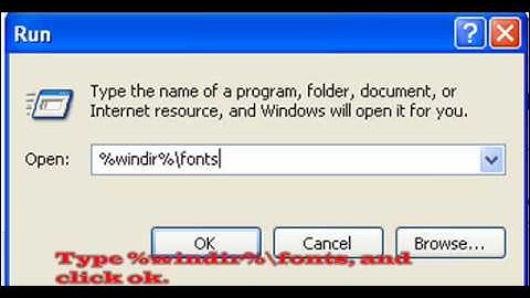 Font Installation on Windows XP