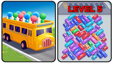 Bus Out Level 5 Game Walkthrough || Bus Out - Bus Jam Puzzle Game